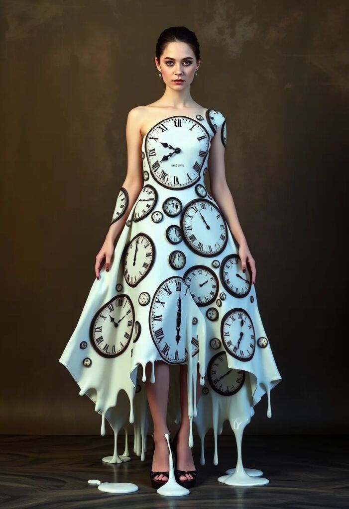 The Melting Clock Dress